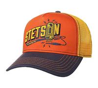 Stetson Connecting Trucker Cap Herren 100% Baumwolle Größenverstellbar Gefüttert Snapback Mesh Sommer Winter gelb One Size