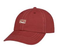 Stetson Contrast Stitch Dad Hat Cap Basecap Baseballcap Baumwollcap Damen/Herren - Metallschnalle, mit Schirm, Futter Frühling-Sommer Herbst-Winter Frühjahr Sommer Herbst Winter - One Size rot