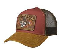 Cowboy Skull Trucker Cap by Stetson rot One Size Small