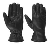 Stetson Cowskin Lederhandschuhe Einfarbig Elegante Fingerhandschuhe Rindsleder Robust Stilvoll Damen Herren Herbst Winter schwarz 8 HS