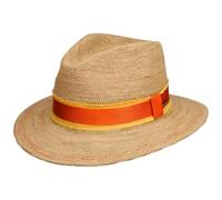 Crochet Raffia Traveller Strohhut by Stetson natur XL (60-61 cm)