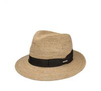 Stetson Crocheted Raffia Fedora - 59/L Gehäkelter Fedora-Hut Hüte und Mützen