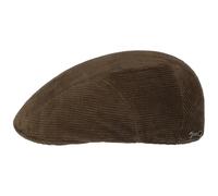 Stetson Curson Cord Driver Flatcap Schirmmütze Schiebermütze Herren - Made in The EU mit Schirm Herbst-Winter Herbst Winter - L (58-59 cm) Dunkelbraun