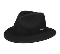 Stetson Dacoma Traveller Wollhut Wollfilzhut Filzhut Wolltraveller Herren - Herbst-Winter Winter - L (58-59 cm) schwarz