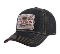 Stetson Dark Denim Cap Basecap Baseballcap Snapback Herren - Snapback, mit Schirm, Schirm Frühling-Sommer Herbst-Winter Frühjahr Sommer Herbst Winter - One Size Denim-dunkelblau