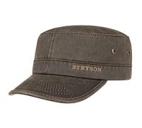 Stetson Datto CO/PE Armycap aus Baumwolle mit UV-Schutz, Braun (6) 60-61 cm (XL)