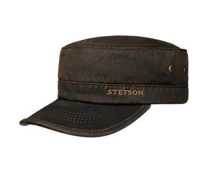 Stetson Datto Armycap Baumwollmix Uni einfarbig Herren Herbst Winter