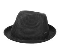 Stetson Stroh Trilby aus Viskose mit UV-Schutz 40+ Schwarz, 55/S