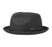 Stetson Dawson Player Toyo knautschbarer Strohhut mit UV-Schutz, Schwarz (1) 58-59 cm (L)