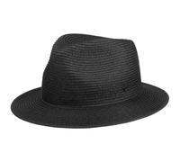 Stetson Dawson Toyo Traveller Strohhut UV-Schutz Herren Damen Sommer schwarz XL (60-61 cm)