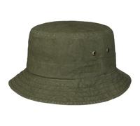 Stetson Delave Baumwollhut - Anglerhut Herren/Damen - Fischerhut aus Bio-Baumwolle - Sommerhut UV-Schutz 40 + - Hut Packable - Urlaubshut Frühjahr/Sommer - Freizeithut Oliv L (58-59 cm)