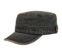 Stetson Denim Army Cap Armycap Denimcap Herren - mit Schirm Herbst-Winter Winter - L (58-59 cm) Denim