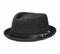 Diamond Crochet Raffiahut by Stetson schwarz XL (60-61 cm)