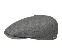 Stetson 6-Panel Cap Herringbone - M (57 cm) Schirmmütze mit Fischgrätenmuster Hüte und Mützen