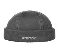 Stetson Docker Mütze Vangordon CO/PE aus Baumwolle mit UV-Schutz Anthrazit XL (60-61 cm)