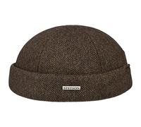 Stetson Dockermütze Herren mit Wollmix Größenverstellbar Herbst Winter braun XL (60-61 cm)