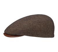 Stetson Dodgeville Ivy Flatcap Klassische Schiebermütze Elegante Schirmmütze Herren Made in Bulgaria Herbst Winter braun M (56-57 cm)