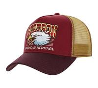 Stetson Eagle Head Trucker Cap - Meshcap mit Stickerei - Atmungsaktiv & verstellbar für Damen und Herren - Ganzjährig tragbar Bordeaux One Size