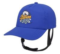 Stetson Fast Dry Cap - Curved Brim Baseballcap - Unifarbene Kappe mit Kinnband & Klettverschluss - UV-Schutz 40+ - Unisex - Frühjahr/Sommer blau One Size