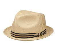 Stetson Fine Toyo Player Viskosehut Sommerhut Sonnenhut Strandhut Damen/Herren - - L (58-59 cm) Natur