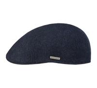 Stetson Finningley Flatcap Wollmütze Made in EU Herren Winter dunkelblau XL (60-61 cm)