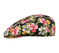 Stetson Flower Mix Flatcap - Mehrfarbige Mütze aus Baumwolle - Schiebermütze mit Blumenprint - Made in The EU - Damen - Frühjahr/Sommer bunt S (54-55 cm)