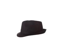 Stetson Geneva Sonnenhut Stoffhut Made in Italy Damen Herren UV-Schutz 40+ Trilby Leinen Frühjahr Sommer schwarz 57 cm