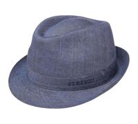 Geneva Trilby Leinenhut by Stetson blau 53 cm