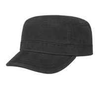 Stetson Gosper Armycap Stoffcap UV-Schutz 40 Damen Herren Sommer Winter schwarz M (56-57 cm)