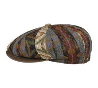 Stetson Hatteras 8-teilige Flatcap Ethnic Jacquard Ballonmütze Unisex bunt M (56-57 cm)