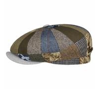 Hatteras Barista Patchwork Flatcap by Stetson braun L (58-59 cm)