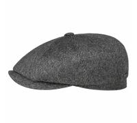 Hatteras Soft Herringbone Flatcap by Stetson grau 56 cm