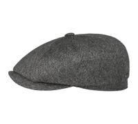 Stetson Hatteras Flatcap Kaschmir Made in Germany Herren Winter grau 56 cm