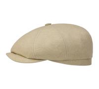 Stetson Hatteras Flatcap Unifarbene Kappe aus 100% Baumwolle Klassisch Nachhaltig Made in EU Herren Ganzjährig