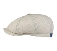 Hatteras Pandico Leinen Flatcap by Stetson hellbeige 57 cm
