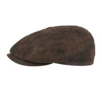 Stetson Schiebermütze Hatteras aus Leder Braun gemustert, 61/XL