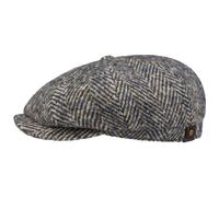 Stetson Hatteras Schildmütze - Hochwertige Schirmmütze Damen/Herren - 100% Schurwolle - Flatcap mit Baumwollfutter - Wollcap Herbst/Winter beige 58 cm