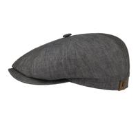 Stetson Hatteras Schirmmütze Ballonmütze 100% Leinen UV-Schutz 40+ Damen Herren Frühling Sommer grau 53 cm