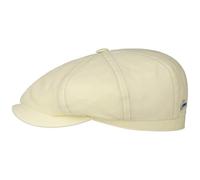 Stetson Hatteras Sustainable Cotton Flatcap Schirmmütze Ballonmütze Baumwollcap Damen/Herren - Made in The EU mit Schirm Frühling-Sommer - L (58-59 cm) pastellgelb