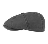 Stetson Hatteras Schirmmütze Uni einfarbig UV-Schutz 40 Nachhaltig Damen und Herren Frühling Sommer schwarz M (56-57 cm)