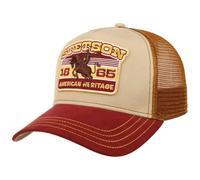 Stetson Heritage Rodeo Trucker Cap Basecap Baseballcap Truckercap Meshcap Herren - Snapback, mit Schirm, Futter, Futter Frühling-Sommer Herbst-Winter Frühjahr Sommer Herbst Winter - One Size