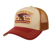 Stetson Heritage Rodeo Trucker Cap Basecap Baseballcap Truckercap Meshcap Herren - Snapback, mit Schirm, Futter, Futter Frühling-Sommer Herbst-Winter Frühjahr Sommer Herbst Winter - One Size