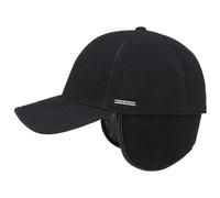 Stetson Vaby II Baseball Cap aus Wollmischung mit Ohrenklappen, Schwarz (1) 58-59 cm (L)