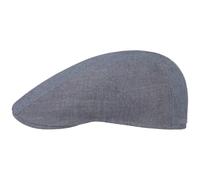 Stetson Herringbone Schirmmütze Flatcap Fischgrat UV-Schutz 40 Herren Frühling Sommer blau 61 cm