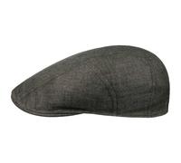 Herringbone Leinen Flatcap by Stetson dunkeloliv 55 cm