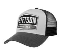Stetson Highway Trucker Cap Snapback Baumwolle Herren Sommer Winter grau-schwarz One Size