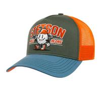 Stetson Hole in One Trucker Cap Basecap Baseballcap Truckercap Meshcap Herren - Snapback, mit Schirm, Futter, Futter Frühling-Sommer Herbst-Winter Frühjahr Sommer Herbst Winter - One Size blau-grün