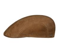 Stetson Ivy Flatcap Schirmmütze Waxed Leder Uni einfarbig Herren Herbst Winter