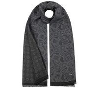 Stetson Jacquard Stamps Baumwollschal Gemusterter Italienischer Chic Atmungsaktiv Wendbar Made in Italy Unisex Herbst Winter