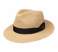 Stetson Fedora Crochet Strohhut, Natur (7) 58-59 cm (L)